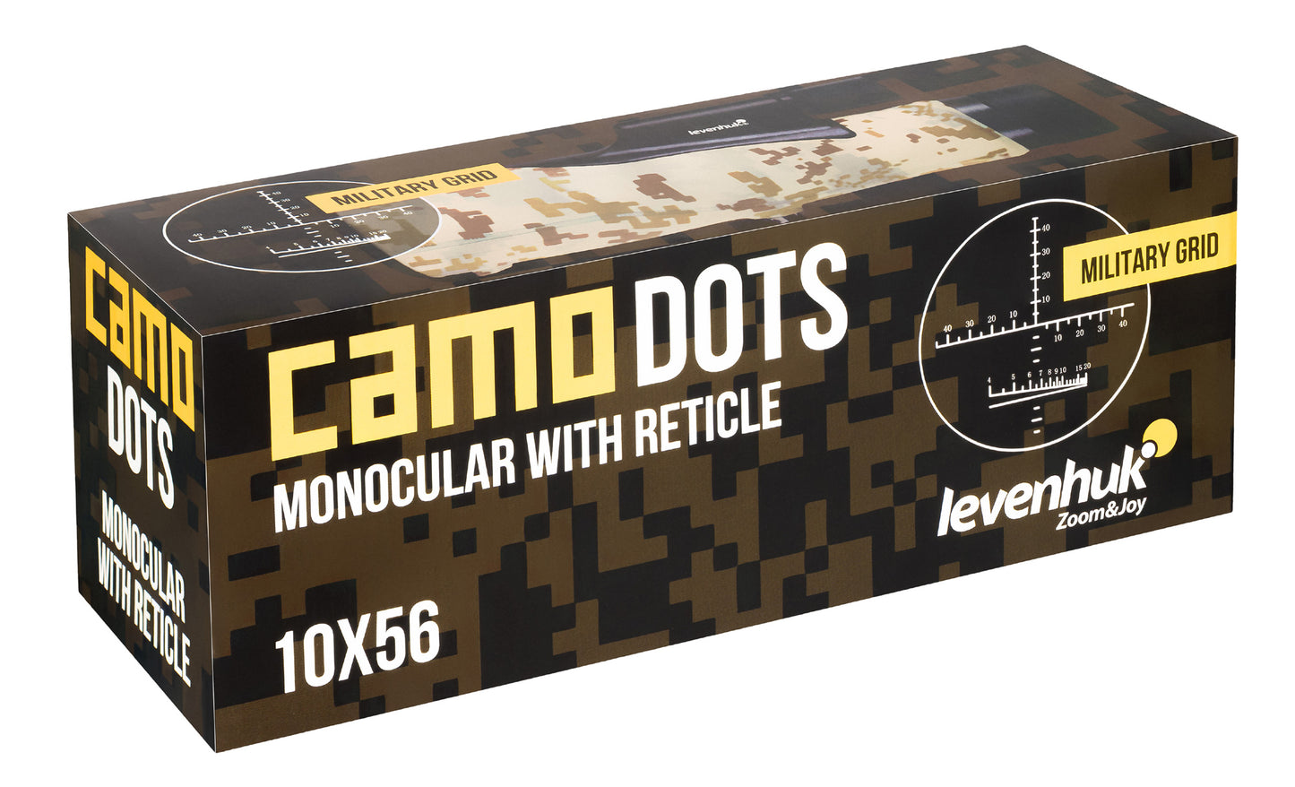 Monoculaire 10x56 étanche IP67 avec réticule - Levenhuk