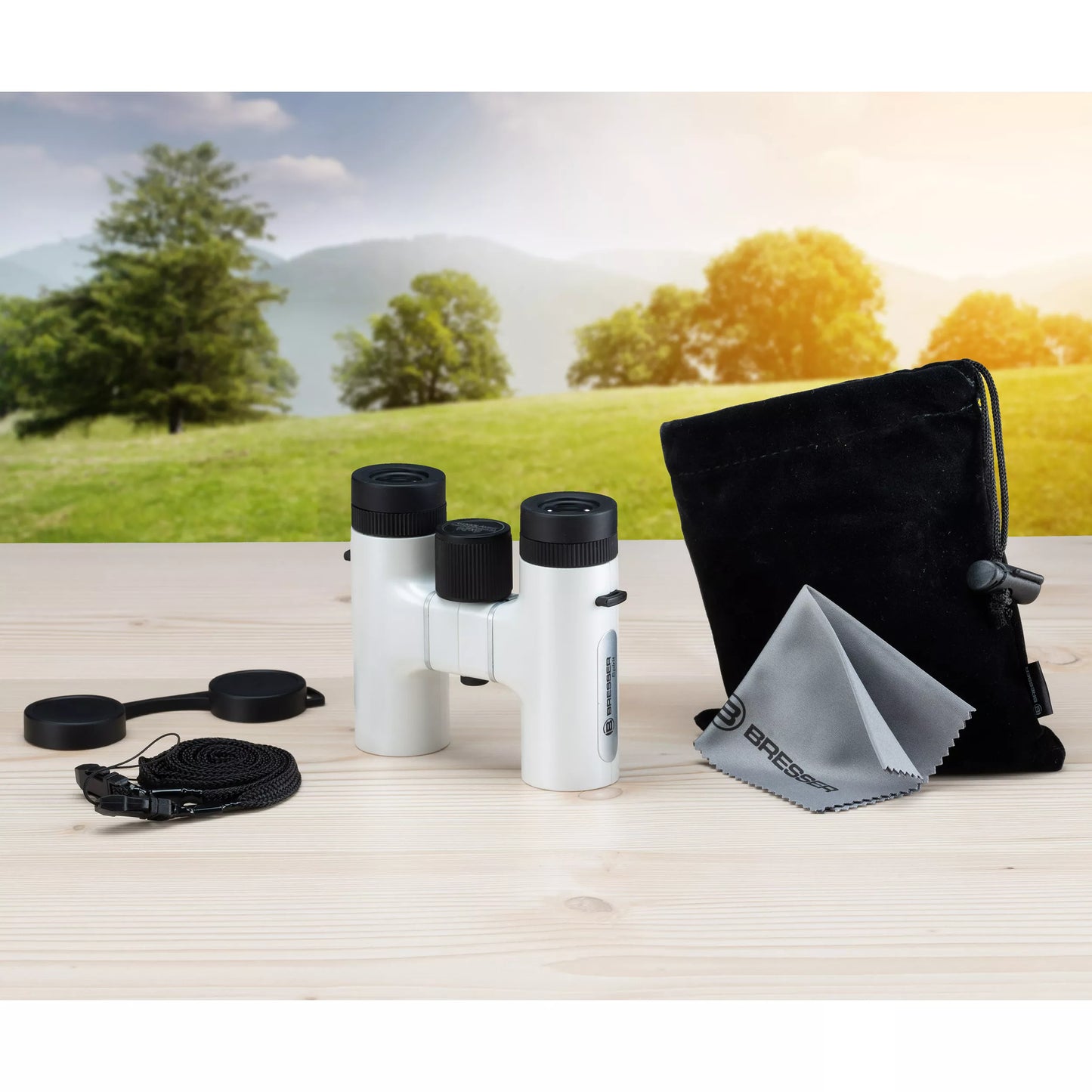 Spirit Compact Binoculars 6x24 White