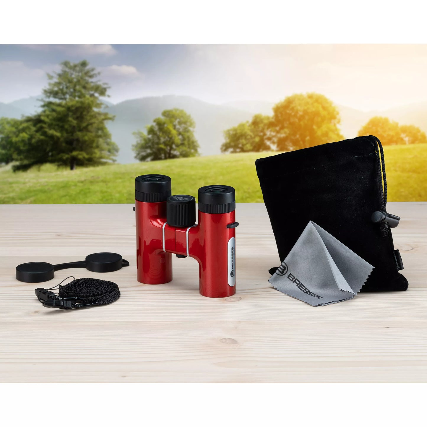 Spirit Compact Binoculars 6x24 Red