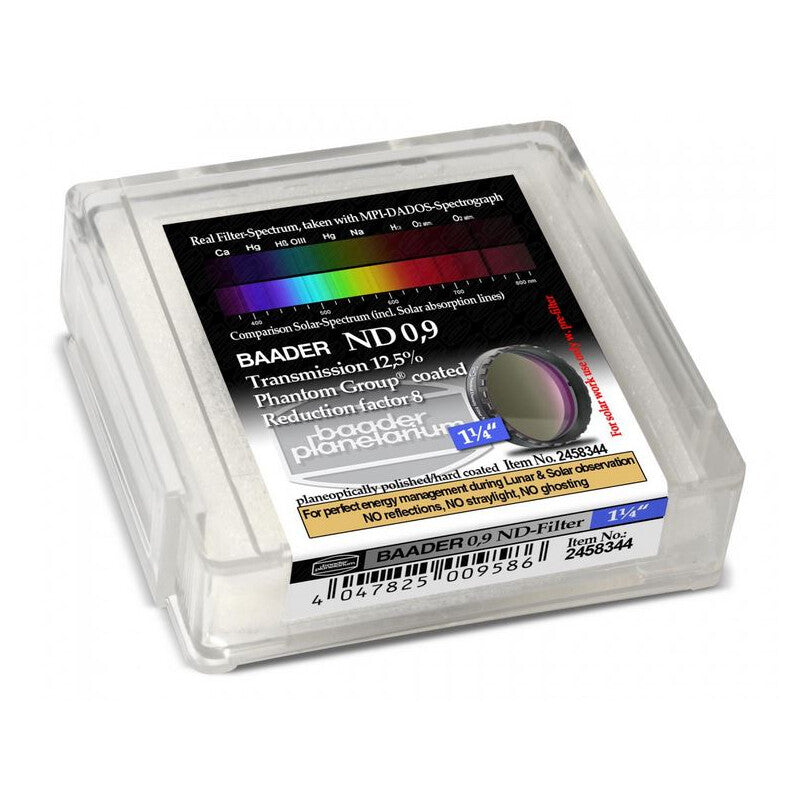 Filtre Neutre ND 0.9 31,8 mm (1,25") pour Observation - Baader