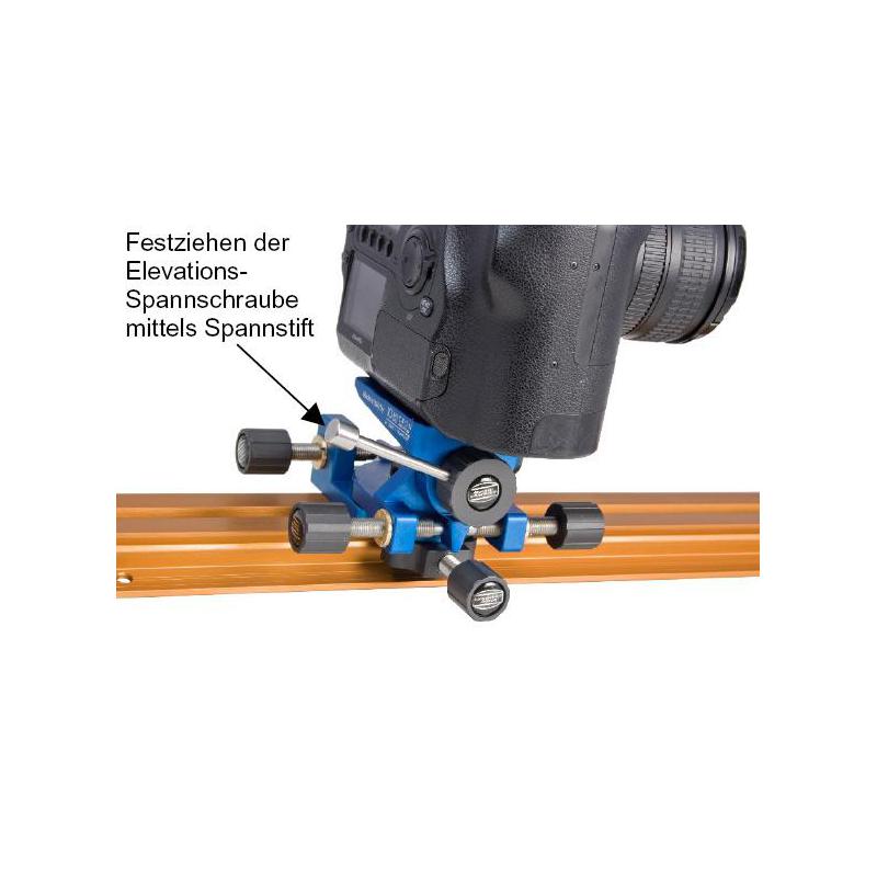 Platine tangentielle réglable Stronghold bleue pour télescope - Baader