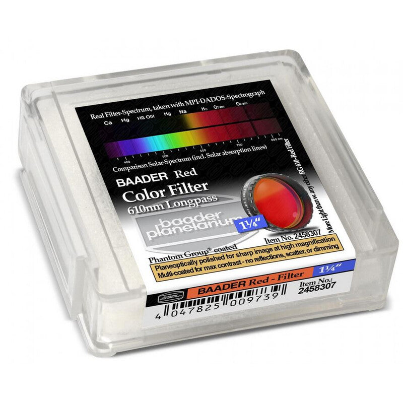 Filtre Planétaire 610nm 1,25” Transmission 98% - Baader