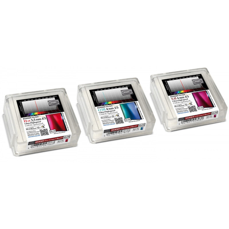 Filtre Linéaire H-alpha/OIII/SII CMOS f/3 Ultra-Haute Vitesse 50x50mm - Baader