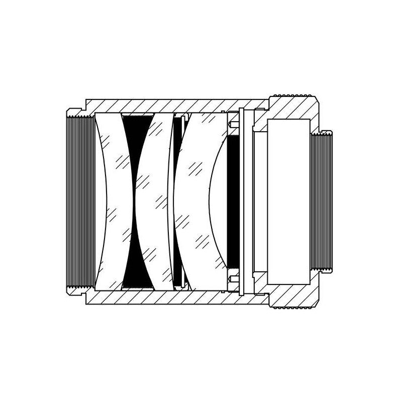 Correcteur réducteur de focale 0,8x pour APO 80/560 - TS Optics