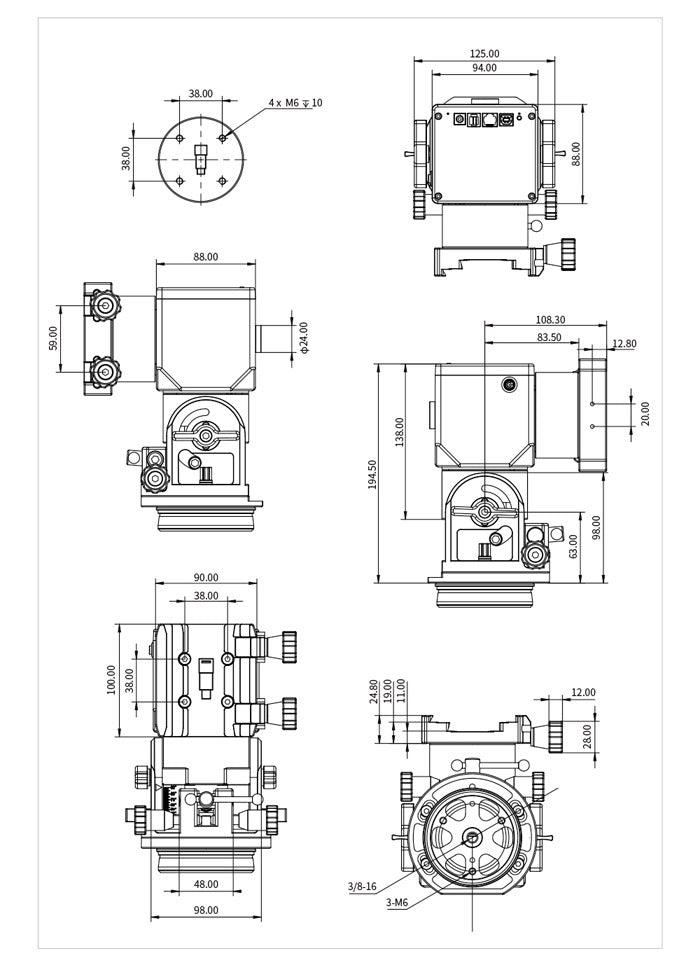 Monture ZWO AM3 avec trépied carbone TC40 – ZWO