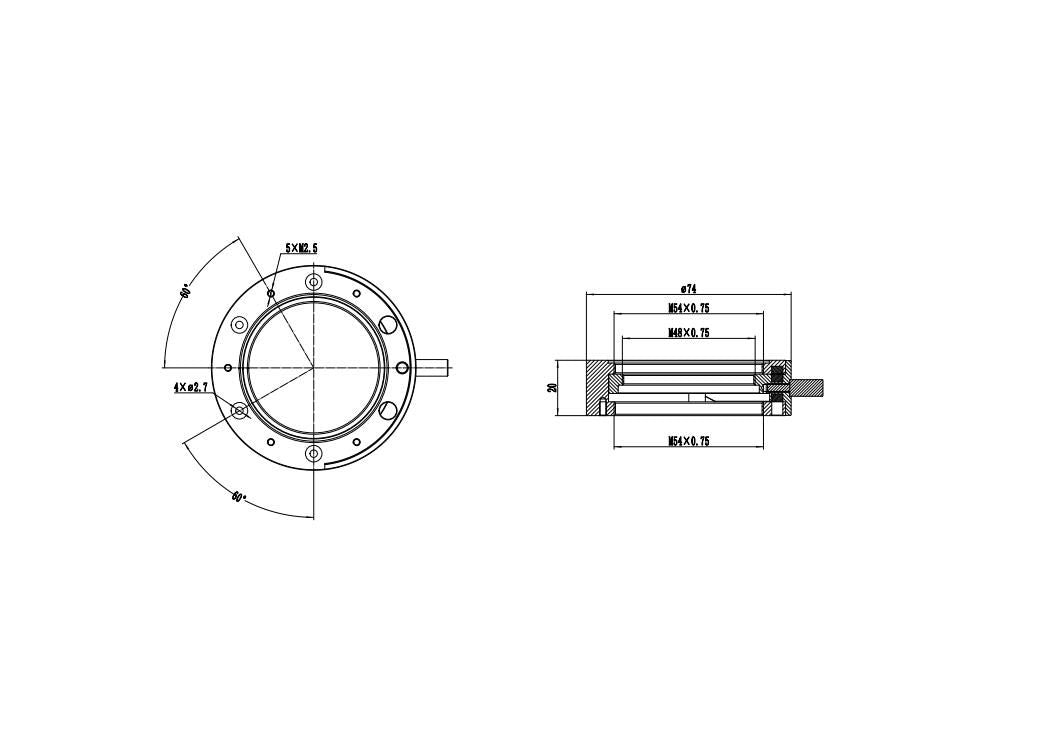M54 2″ Filter Drawer – ToupTek Astro