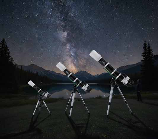 Illustration pour l'article: Comparatif des lunettes Sky‑Watcher 80ED, 100ED et 120ED : performances, portabilité et usages