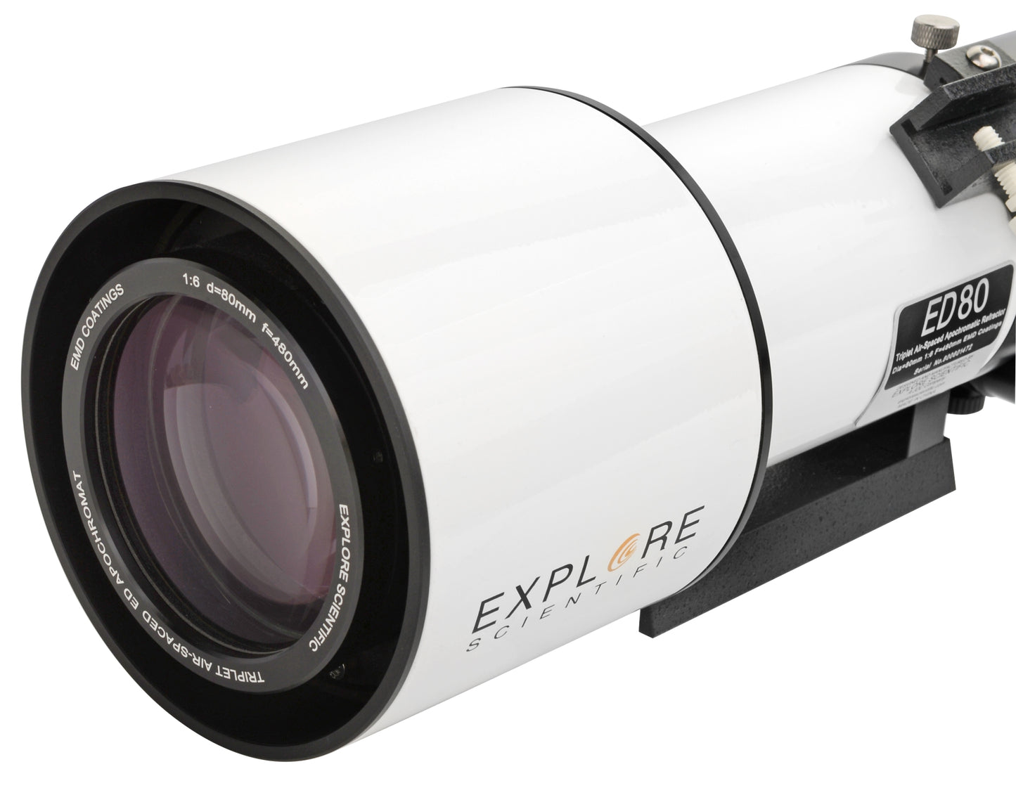 ED APO 80 mm f/6 FCD-100 Apochromatic Telescope with 90° Diagonal - Explore Scientific