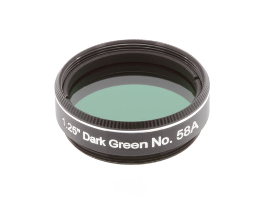 1.25" Dark Green Filter Nr.58A - Explore Scientific