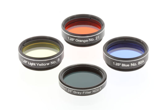 Kit van 1,25" filters voor de Maan & Planeten voor telescopen vanaf 50mm - Explore Scientific