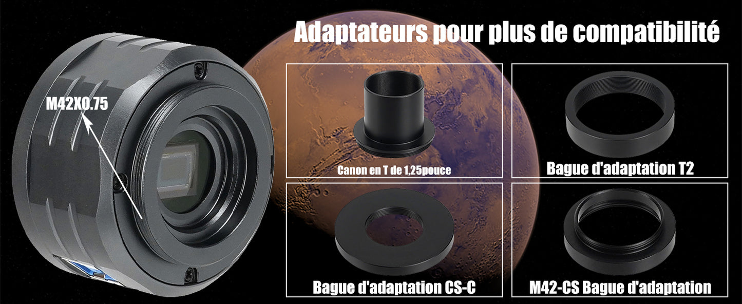 Caméra Couleur Planétaire 4.2MP 1,25" USB3.0 SV505C - SVBONY - Astronomy Store