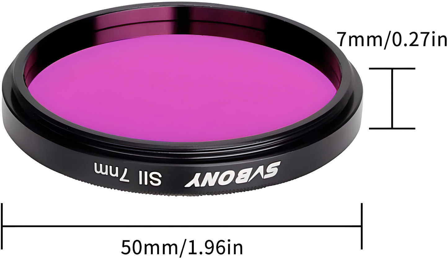 Filtre à bande étroite SII 7nm SVBONY pour CCD