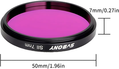 Filtre à bande étroite SII 7nm SVBONY pour CCD