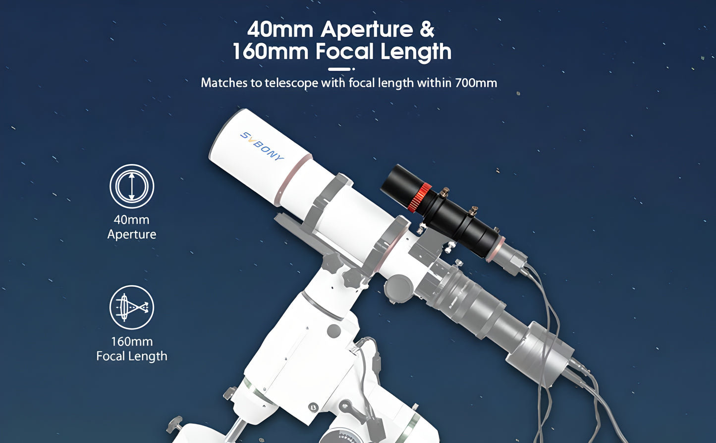 SV165 Mini Guide Scope 40mm