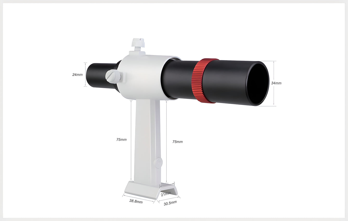 Lunette de visée métallique SV182 6x30 pour télescope d'astronomie avec support