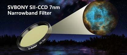 Filtre à bande étroite SII 7nm SVBONY pour CCD