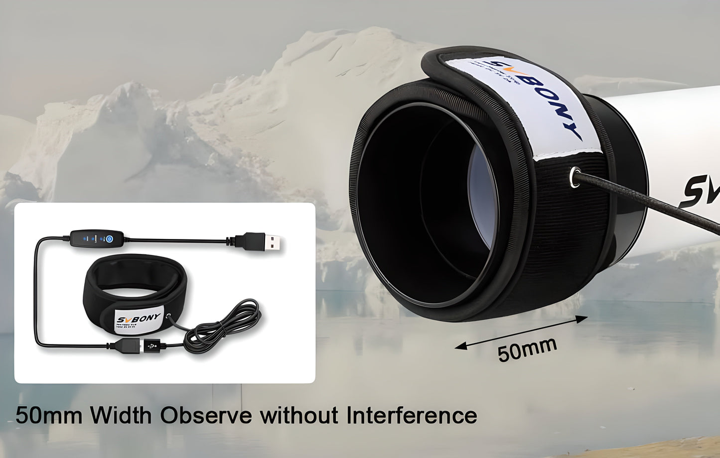 Banda Riscaldante Anti-Appannamento SVBONY SV172 240mm per Telescopi e Obiettivi