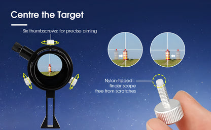 Luneta de visada SV208 8x50 para telescópio astronómico