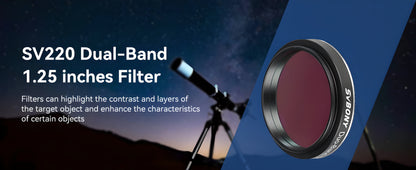 Dual-Band Nebula Filter 7nm for Astrophotography SVBONY