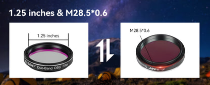 Dual-Band Nebula Filter 7nm for Astrophotography SVBONY