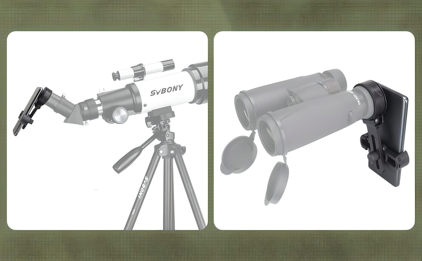 Adattatore Universale per Smartphone SV218 per Osservazione - SVBONY