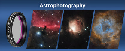 Dual-Band Nebula Filter 7nm for Astrophotography SVBONY