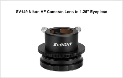 Adaptateur SV149 d'objectif Nikon AF à oculaire de 1,25 pouces - SVBONY