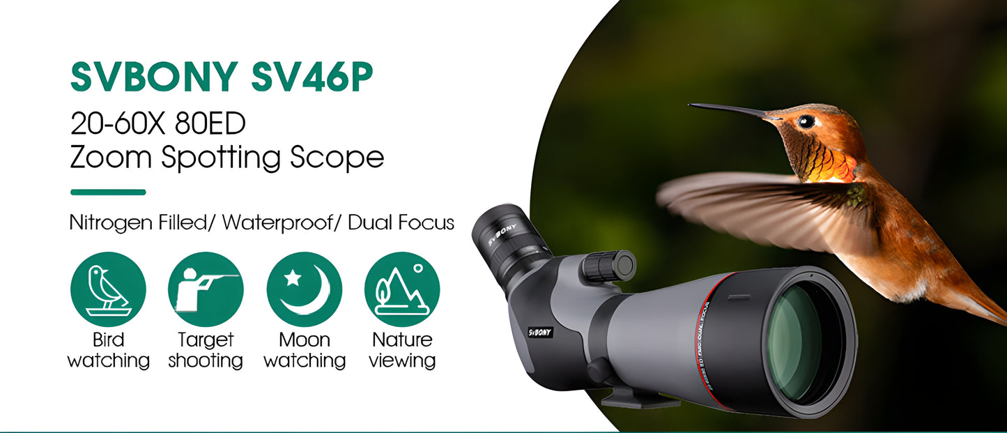 Telescope di Osservazione SV46P 20-60x80 ED - SVBONY