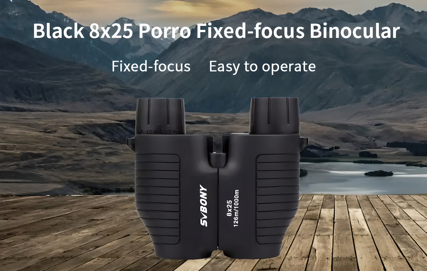 Binocolo a messa a fuoco fissa 8x25 con prisma BK7 - Svbony