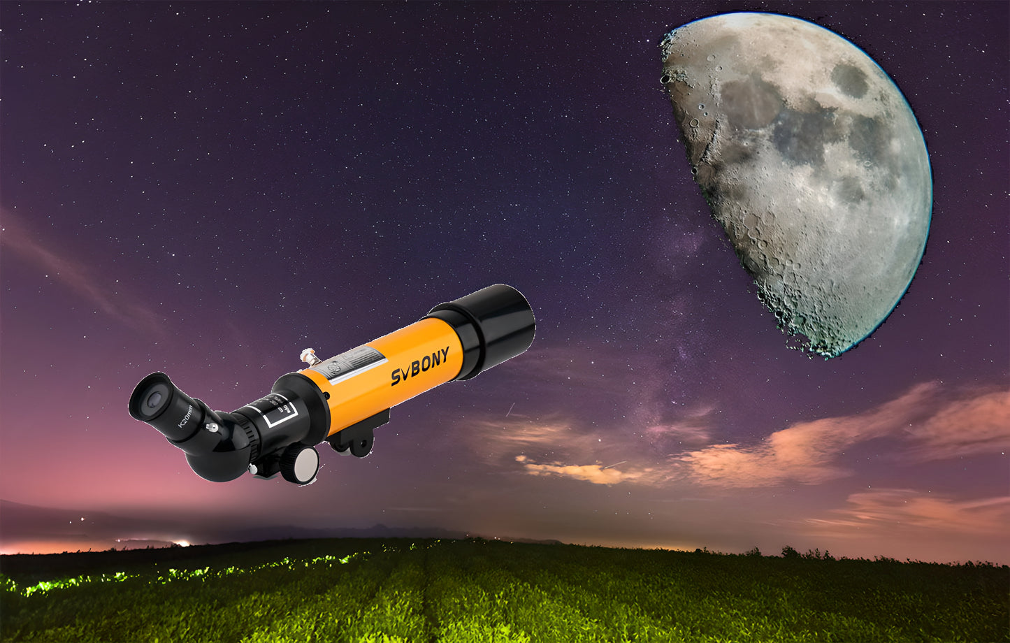 Telescope for Astronomy SVBONY SV502 for Kids - 50mm