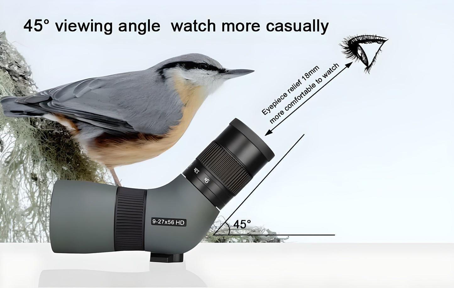 Telescope Spotting Mini SV410 9-27x56 ED - SVBONY