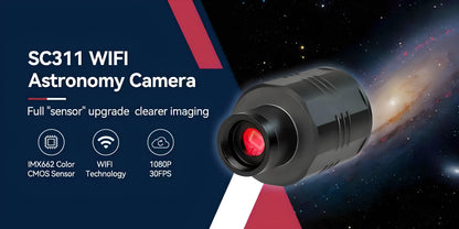 Caméra d'Astronomie WiFi SC311 IMX662 pour Astrophotographie Planétaire et EAA - SVBONY