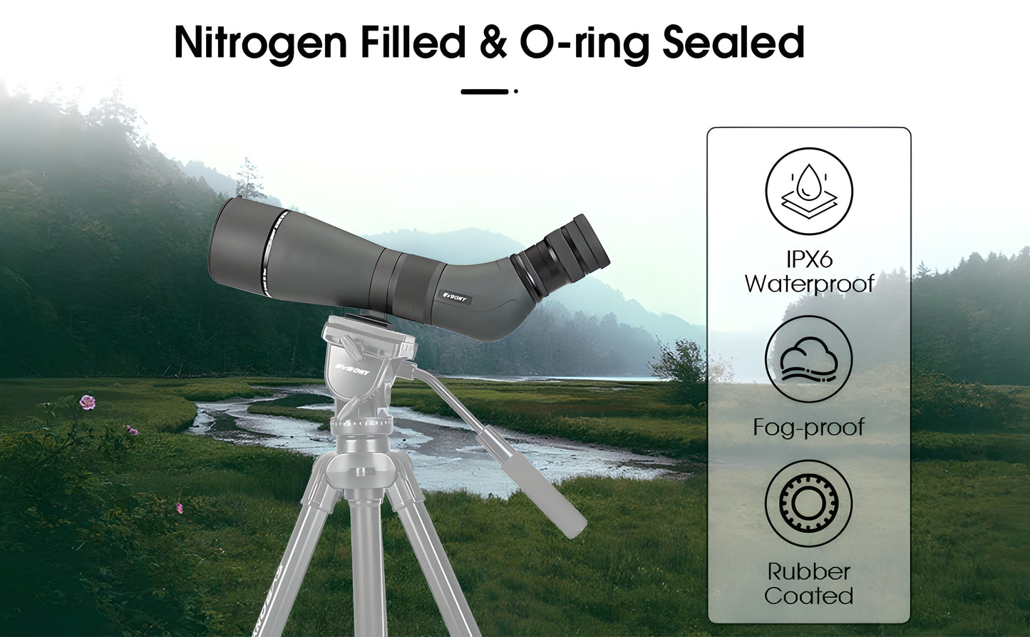 SVBONY SA405 20-60x85 ED Spektiv für Tierbeobachtung und Ornithologie - ED-Glas