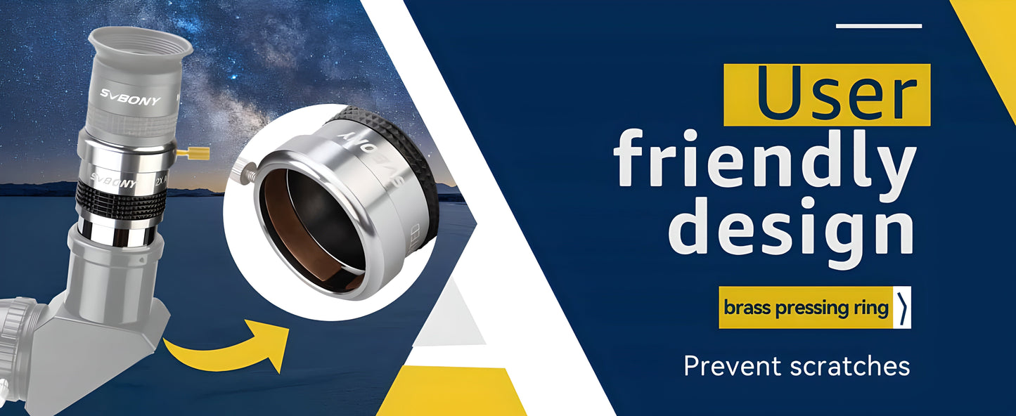 SV137 Lente Barlow 2x/3x 1,25 polegadas FMC - Acessório de telescópio