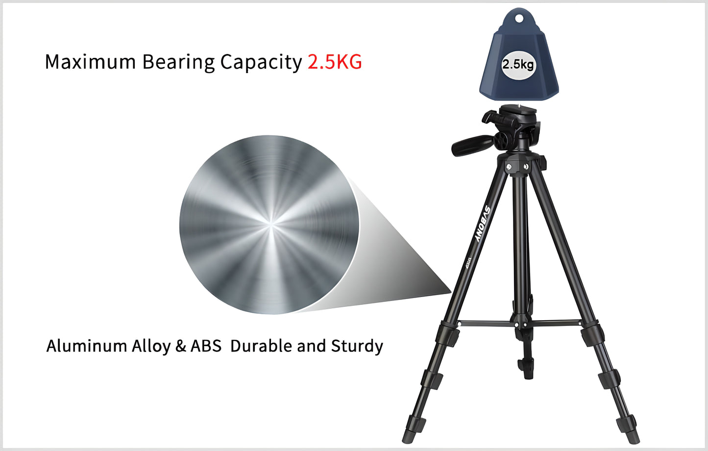 Aluminum Travel Tripod SVBONY SV101P - SVBONY