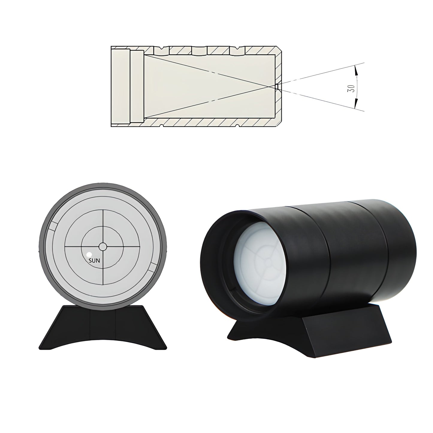 SVBONY Solar Finder Scope Métal pour Positionnement Solaire
