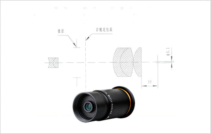 Oculares grande ângulo 66° - 6mm, 9mm, 15mm, 20mm - SVBONY