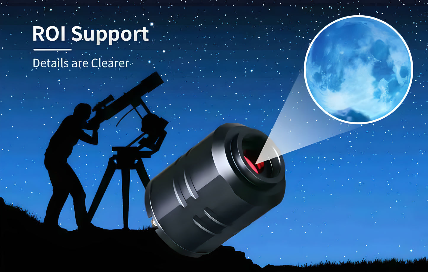 SVBONY SV305 Pro Color Camera for Guiding or Planetary with IR Filter