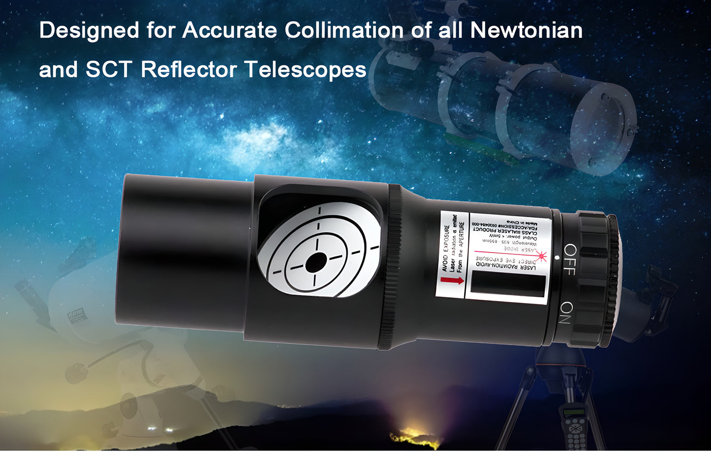 Collimatore Laser Rosso SVBONY SV121 1.25'' per Telescopi Newtoniani e SCT