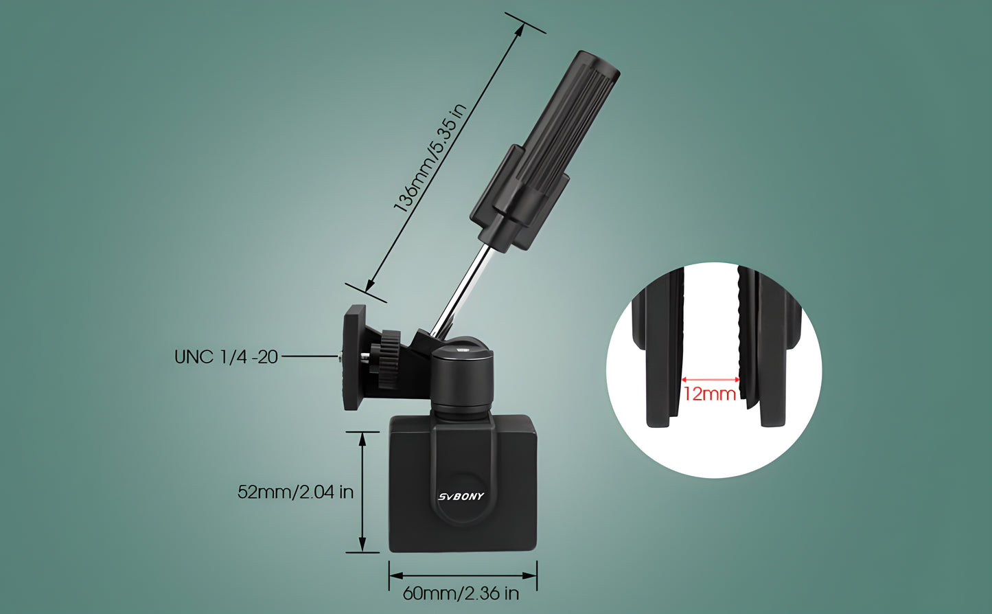 Support de Fenêtre Véhicule SV126 pour Monoculaire et Jumelles - SVBONY