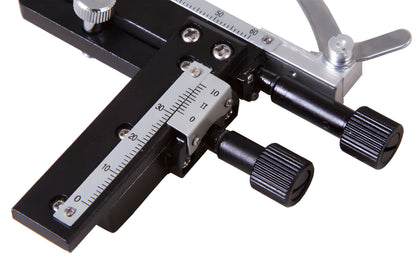 Platine mécanique MS3 pour lames de microscope Levenhuk