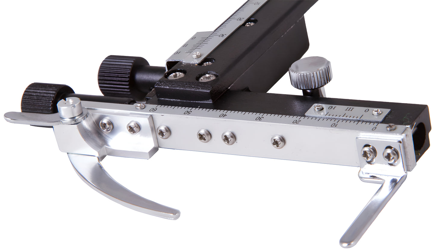 Platine mécanique MS3 pour lames de microscope Levenhuk