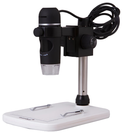 Microscope Numérique USB 5 Mpx 10–300x avec Trépied et Logiciel de Mesure - Levenhuk