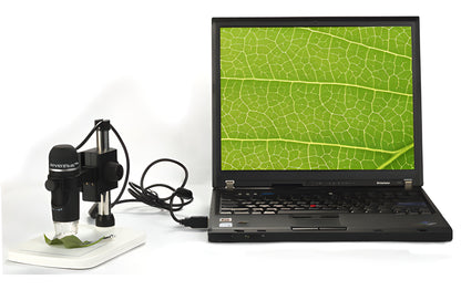 Microscope Numérique USB 5 Mpx 10–300x avec Trépied et Logiciel de Mesure - Levenhuk