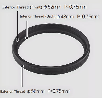 Adaptador de Filtro M56 Vixen para Filtros M48mm e M52mm - Vixen