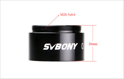 Reductor de Focal 0.5x 1.25 Polze per Telescopi - SVBONY
