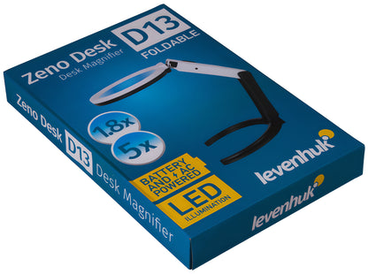 Loupe de bureau bifocale à éclairage LED - Levenhuk