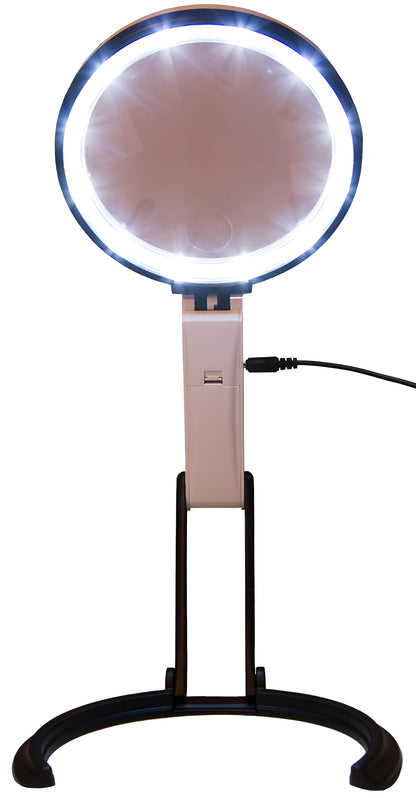 Loupe de bureau bifocale à éclairage LED - Levenhuk