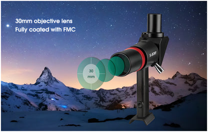 Mirino angolare SV182 6x30 con immagine eretta e reticolo per telescopio - SVBONY