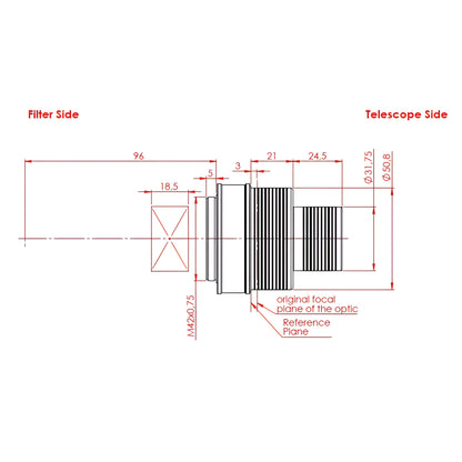 Barlow 3x Telezentrik TZ-3S SunDancer II per l'osservazione solare - Baader